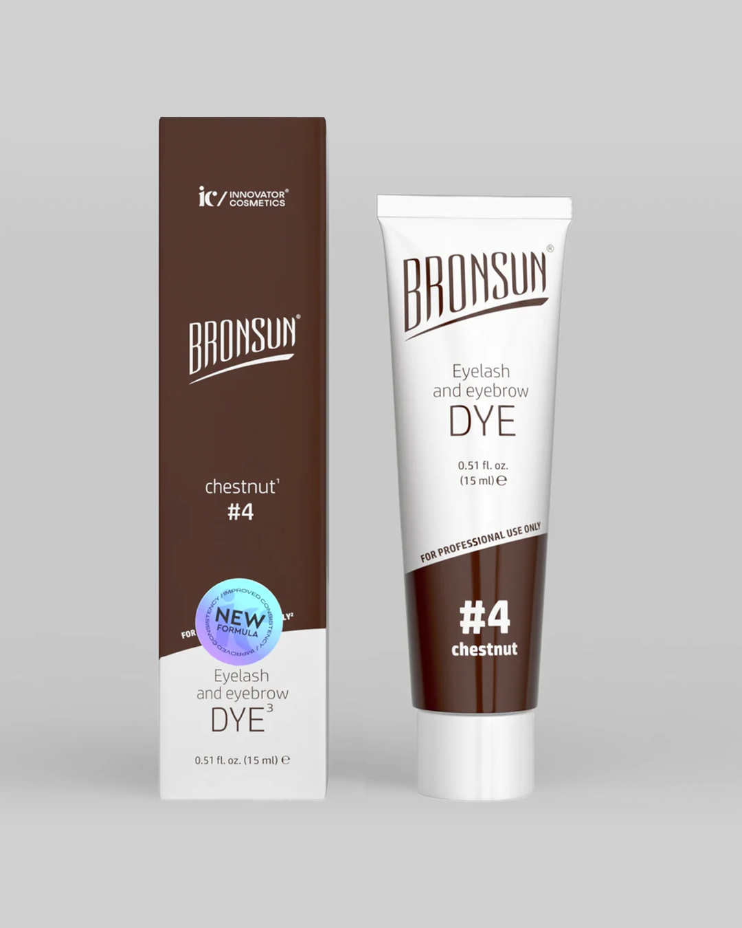 Bronsun - Eyelash & Eyebrow Gel Dye - Chestnut - 15ml