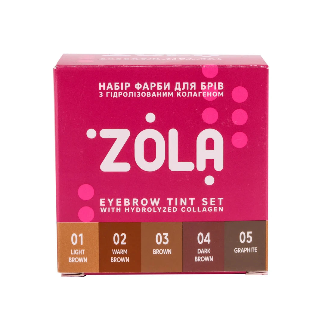 Zola Cosmetics - Eyebrow Tint Sachet Set 5 x 5ml