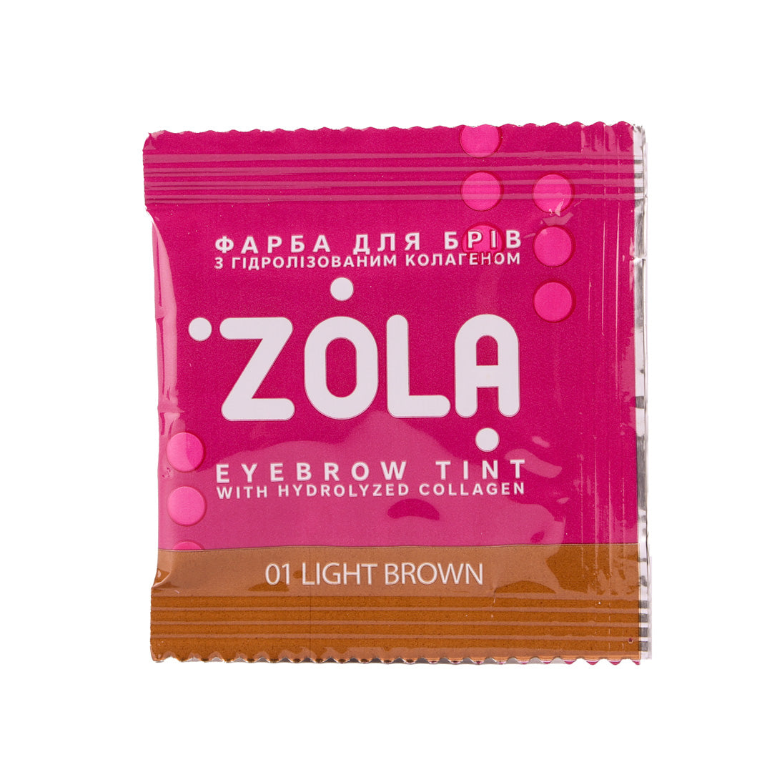 Zola Cosmetics - Eyebrow Tint Sachet - Light Brown 5ml